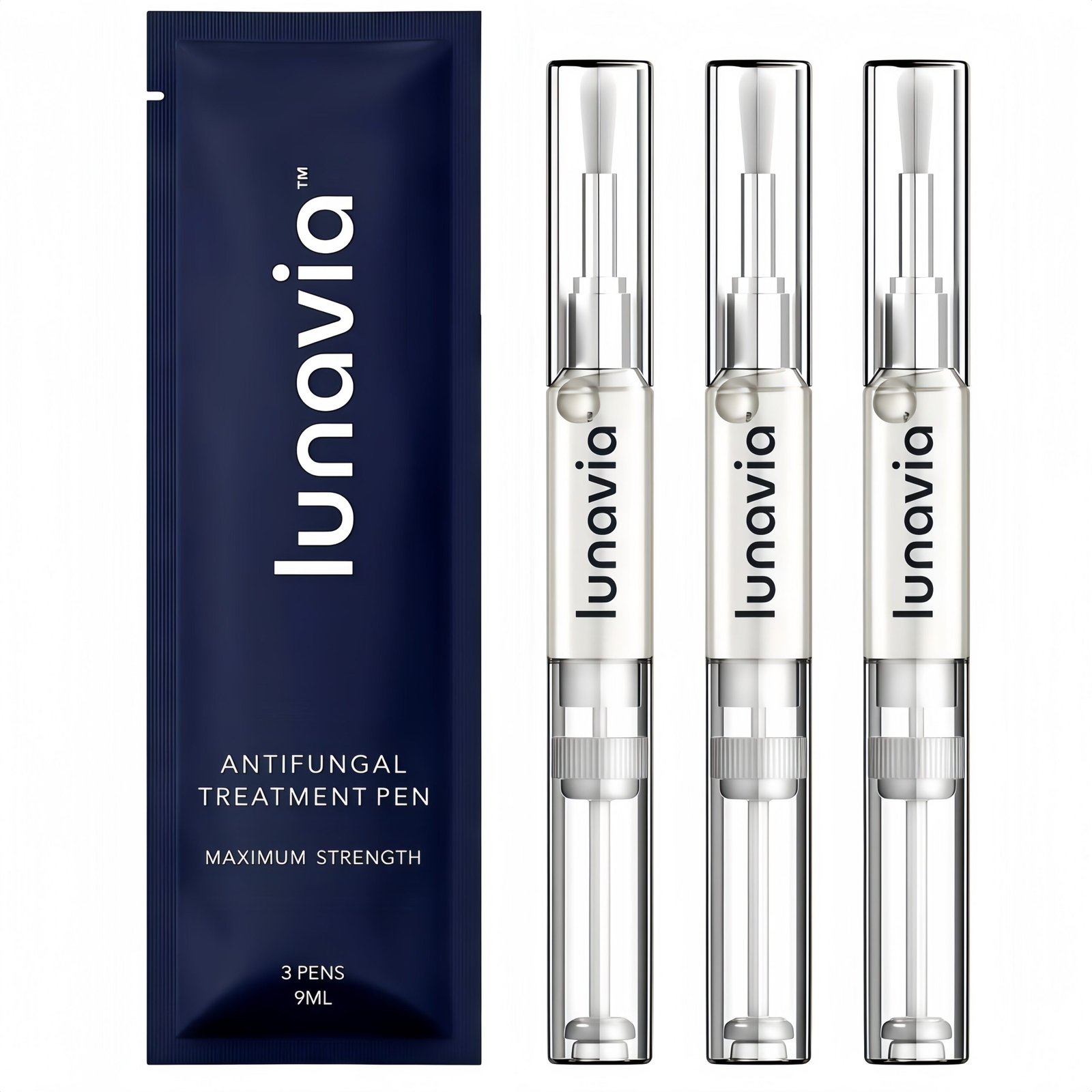 10001 Antifungal Pen - CuresMostAthlete'sFoot, Jock Itch, andRingworm -25%UndecylenicAcidwith added Tea Tree,Jojoba,Clove Bud Oils 4 Aloe -3-PackTwistPen(9ML Volume) - Image 1